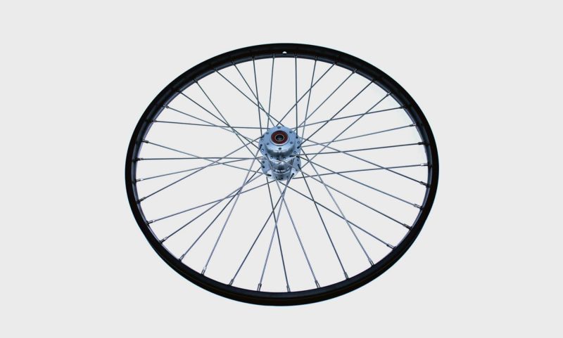 Wheel, front 24", aluminium, single rim
