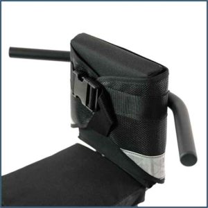 Back cushion with reflector and safety belt, fixing on the Child pack structure (as spare part)