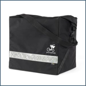 Front removable bag, 60lts, in Black Cordura, water resistant - to fix on flatbed