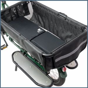 Child pack for Justlong "Closed structure basket" (incl. Running boards, 2 cushions M, Foot Protection)