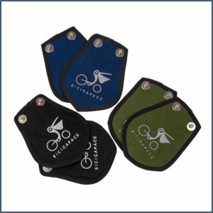 Mudflap in Cordura fabric in Black, Green or Blue (to fix on the front fender)