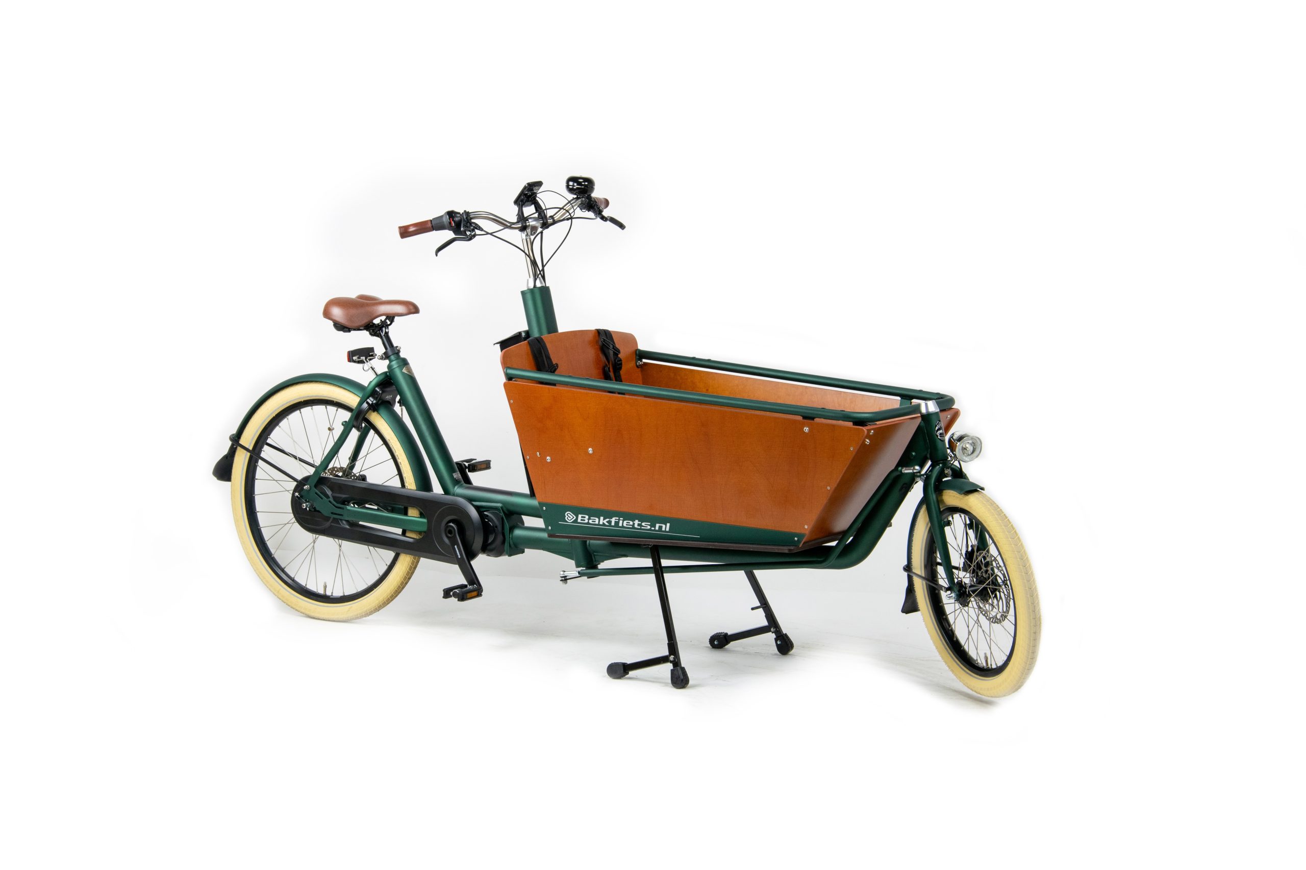 Green Bakfiets Classic Long cargo bike with STEPS drive