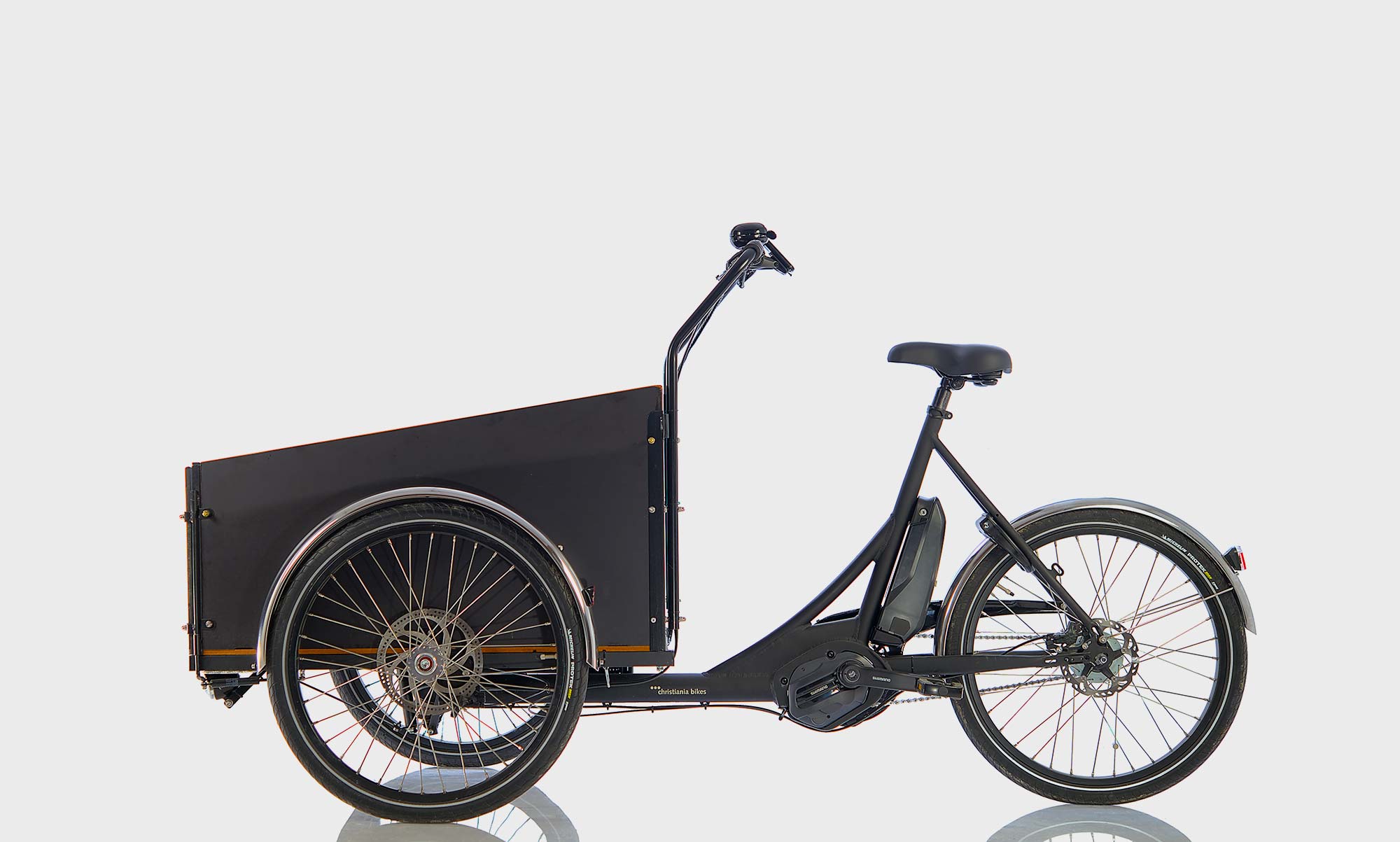 Black Christiania Classic midDrive cargo bike