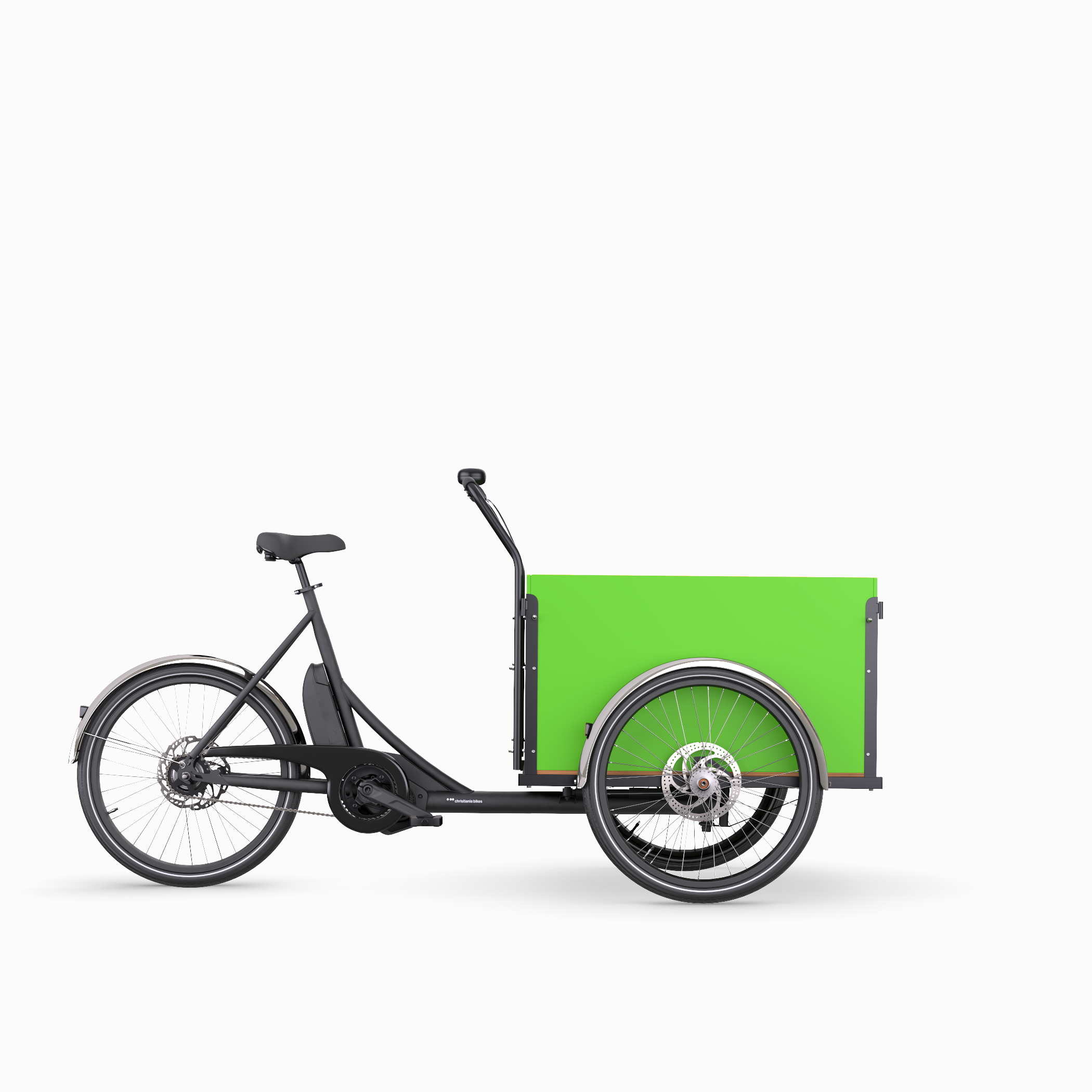 Green Christiania Straight MidDrive cargo bike