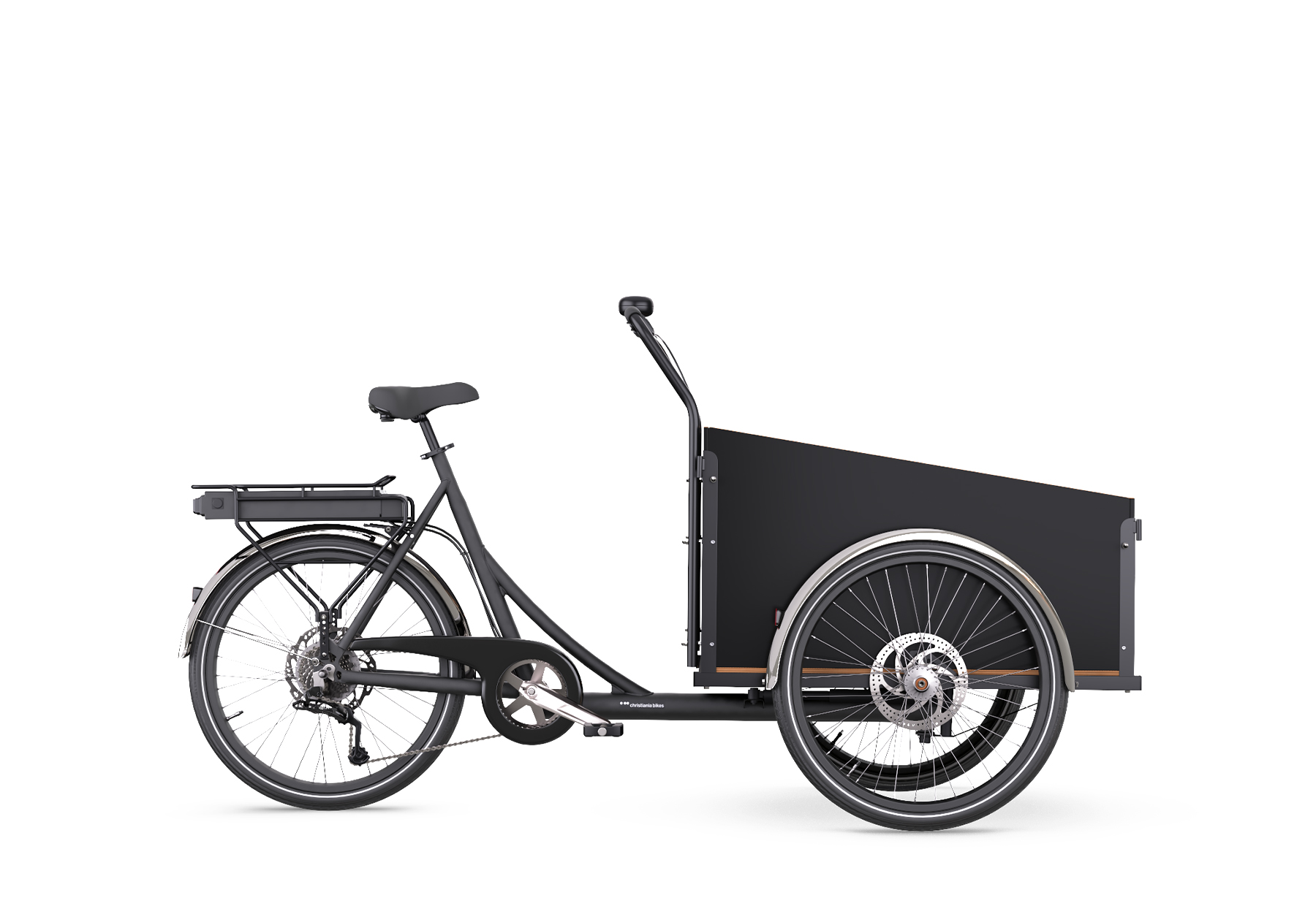 Black Christiania Classic RearDrive cargo bike