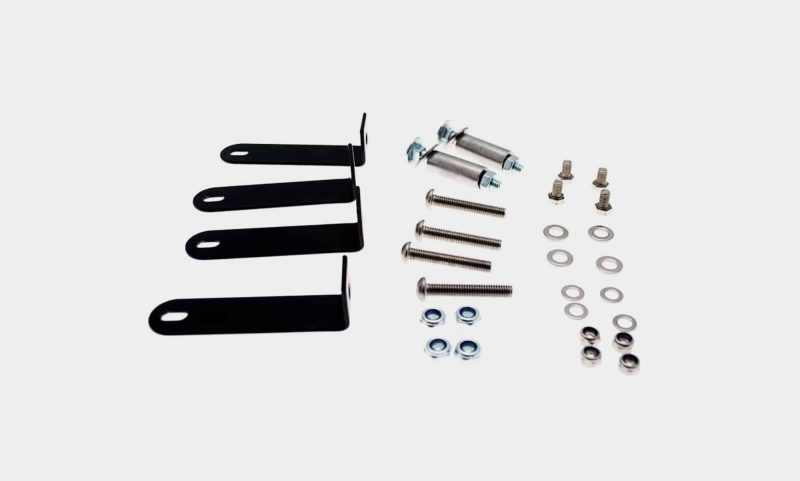 Bracket set for 24″ mudguard incl. bolts, screws, washers, spacers and nuts