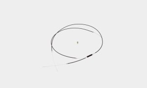 Brake cable, front w splitter, no lever