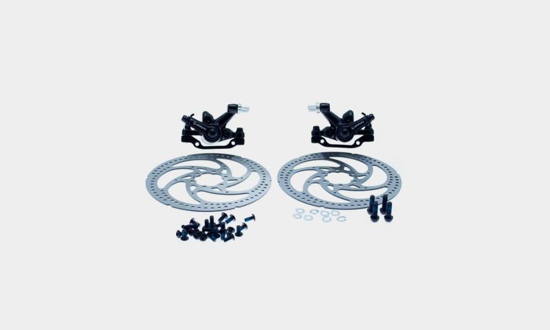 Front brake - Mechanical set w/ calipers and 160mm discs