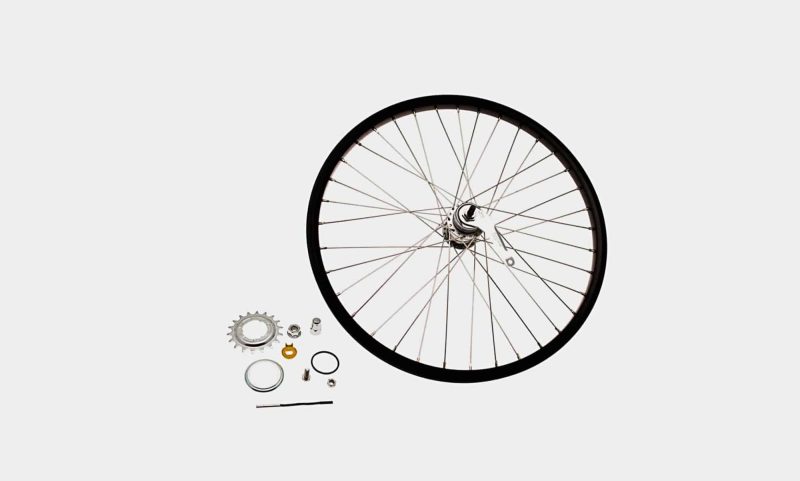 24" Wheel rear 3 speed, including fittings, w/o tyre