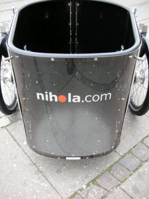 Transparent front panel for Nihola