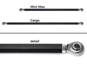 Steering Rod incl. Teflon Ball Joints Fitted