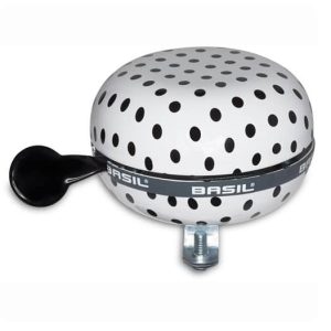 BASIL BIG BELL POLKADOT: WHITE/BLACK