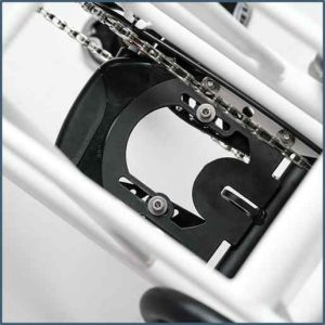 Abus lock with dedicated mounting system for Justlong mid stand