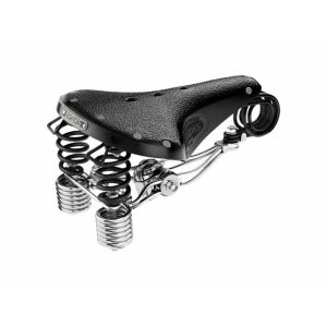 Brooks B135 Black (with Clamp)