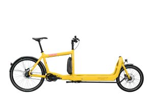 Yellow electric 6100 Bullitt cargo bike