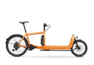 Orange electric 801 Bullitt cargo bike
