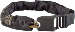 HIPLOK GOLD WEARABLE CHAIN LOCK 10MM X 85CM - WAIST 24-44 INCHES (GOLD SOLD SECURE) HIGH VISIBILITY: SUPER BRIGHT 10MM X 85CM