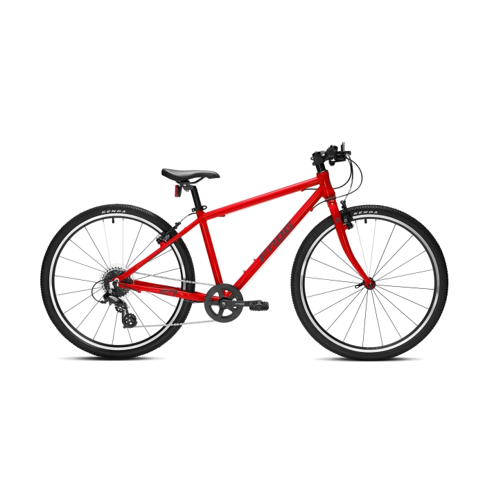 Neon red Frog 67 bike